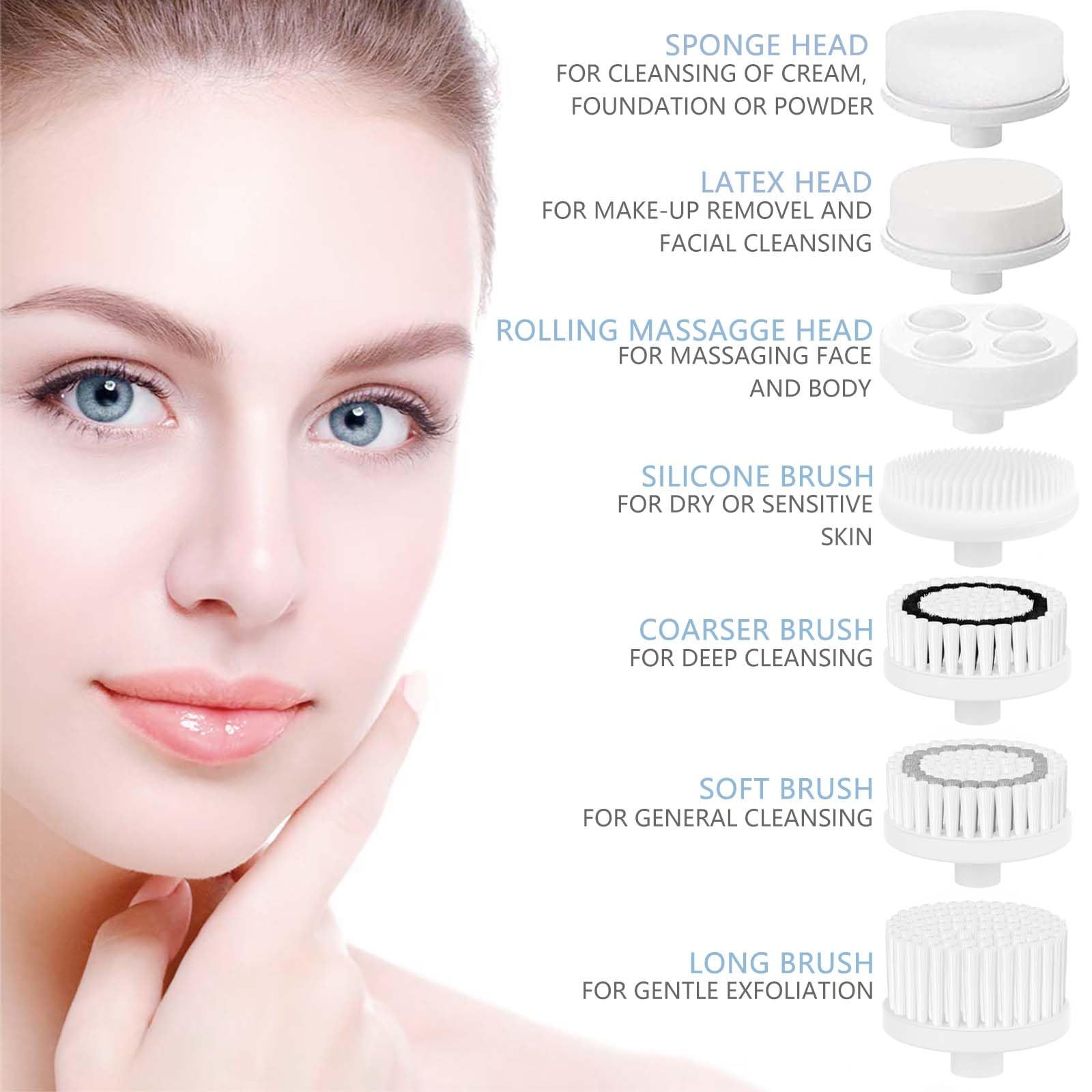 CLSEVXY close-up of brush bristles highlighting gentle exfoliation texture