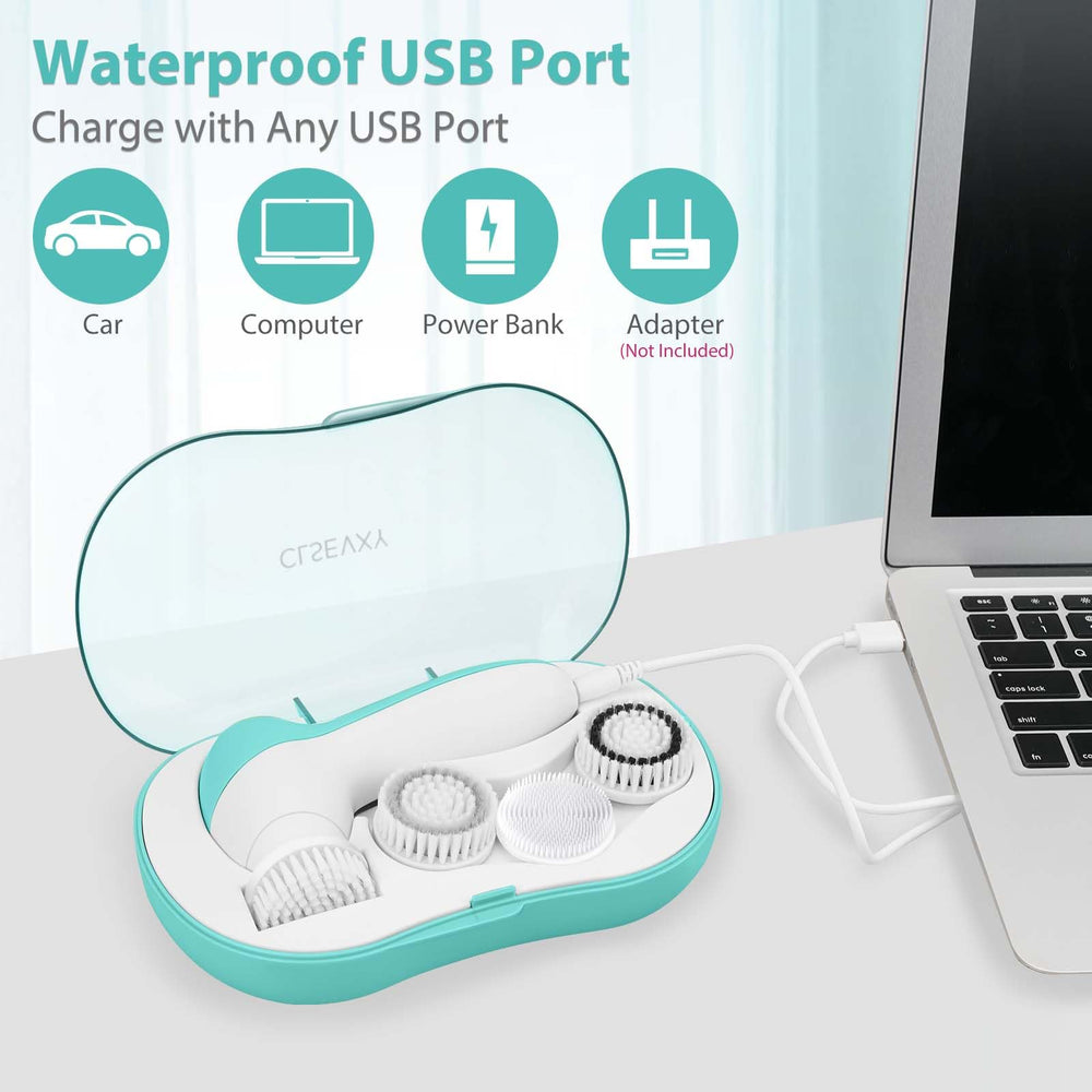 CLSEVXY travel case open with brush heads inside protecting components on the go
