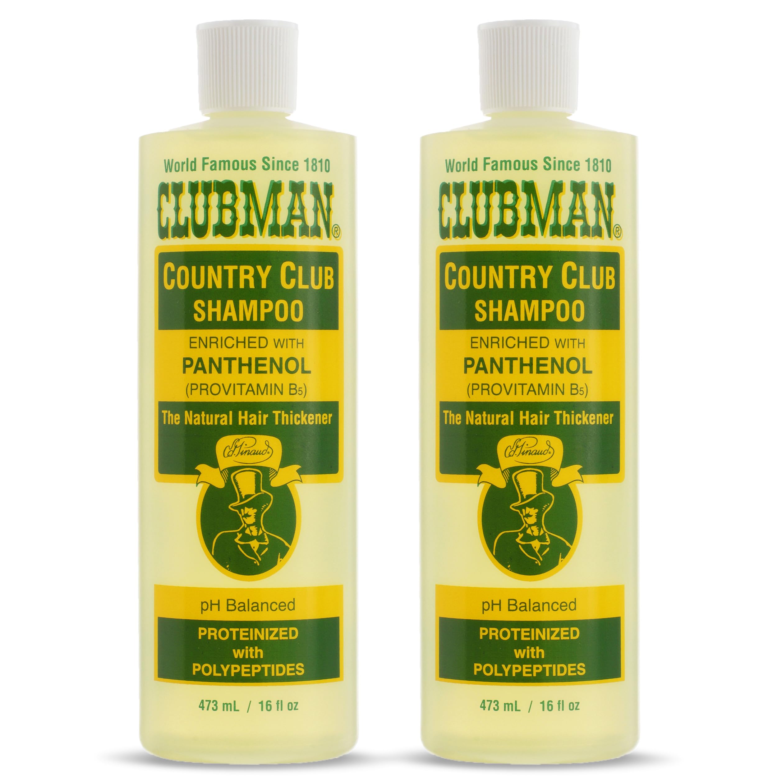 Clubman bottle front packaging showing brand and clean design benefit