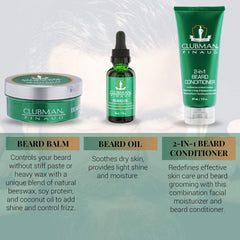 Clubman Pinaud balm open tin detail for styling and light hold benefit