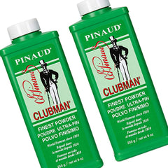 Clubman Pinaud front packaging showing clean scent and two-pack convenience