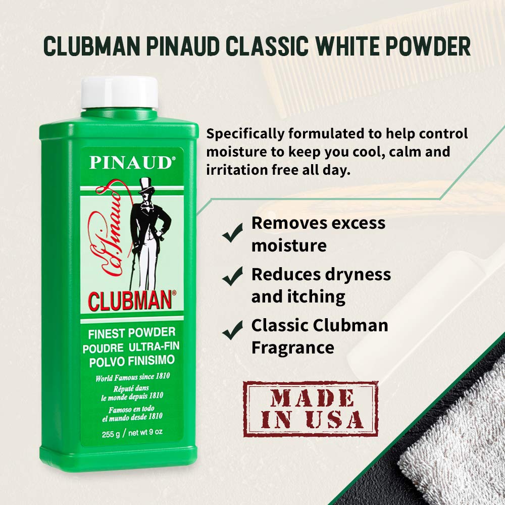 Clubman Pinaud held in hand for scale showing compact travel-ready size