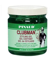 Clubman jar next to a hand for scale, demonstrating large 16oz value benefit