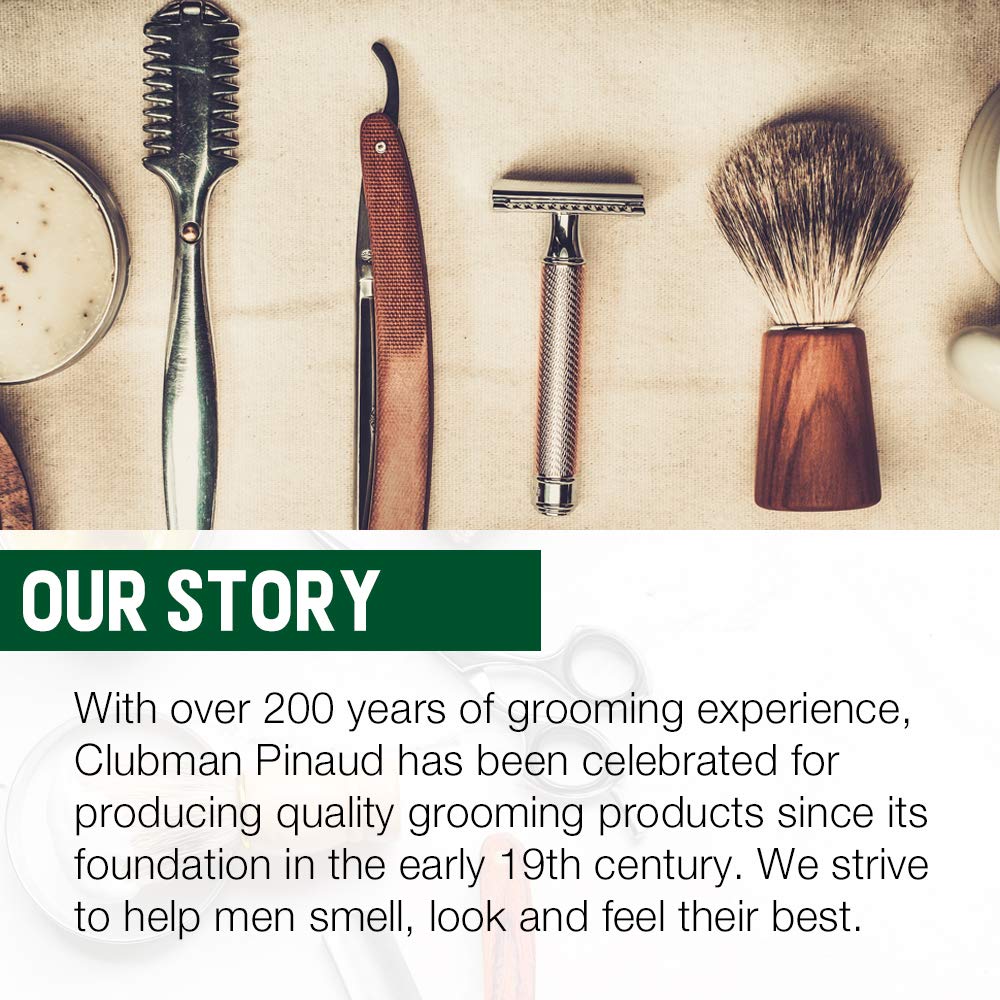Clubman aftershave splash applied after shave for refreshing tone
