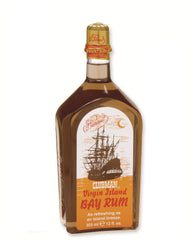 Clubman bottle front packaging showing classic bay rum benefit
