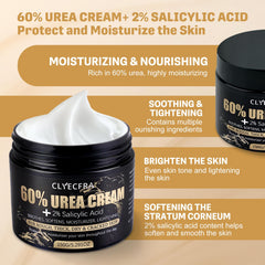 Clyecfra being applied to heel providing deep hydration benefit