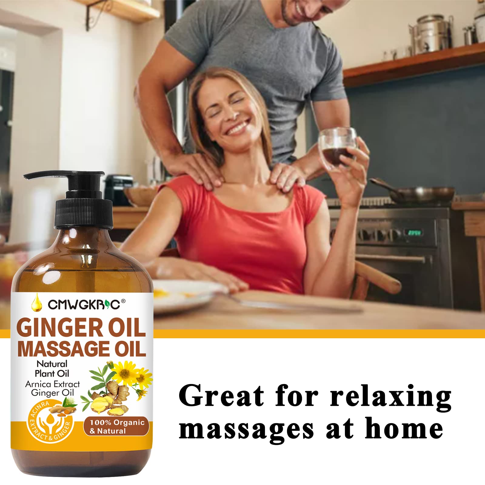 CMWGKBC bottle beside Gua Sha tool indicating compatibility for facial massage