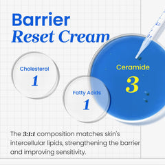 CNP barrier reset cream on hand application demonstrating smooth absorption