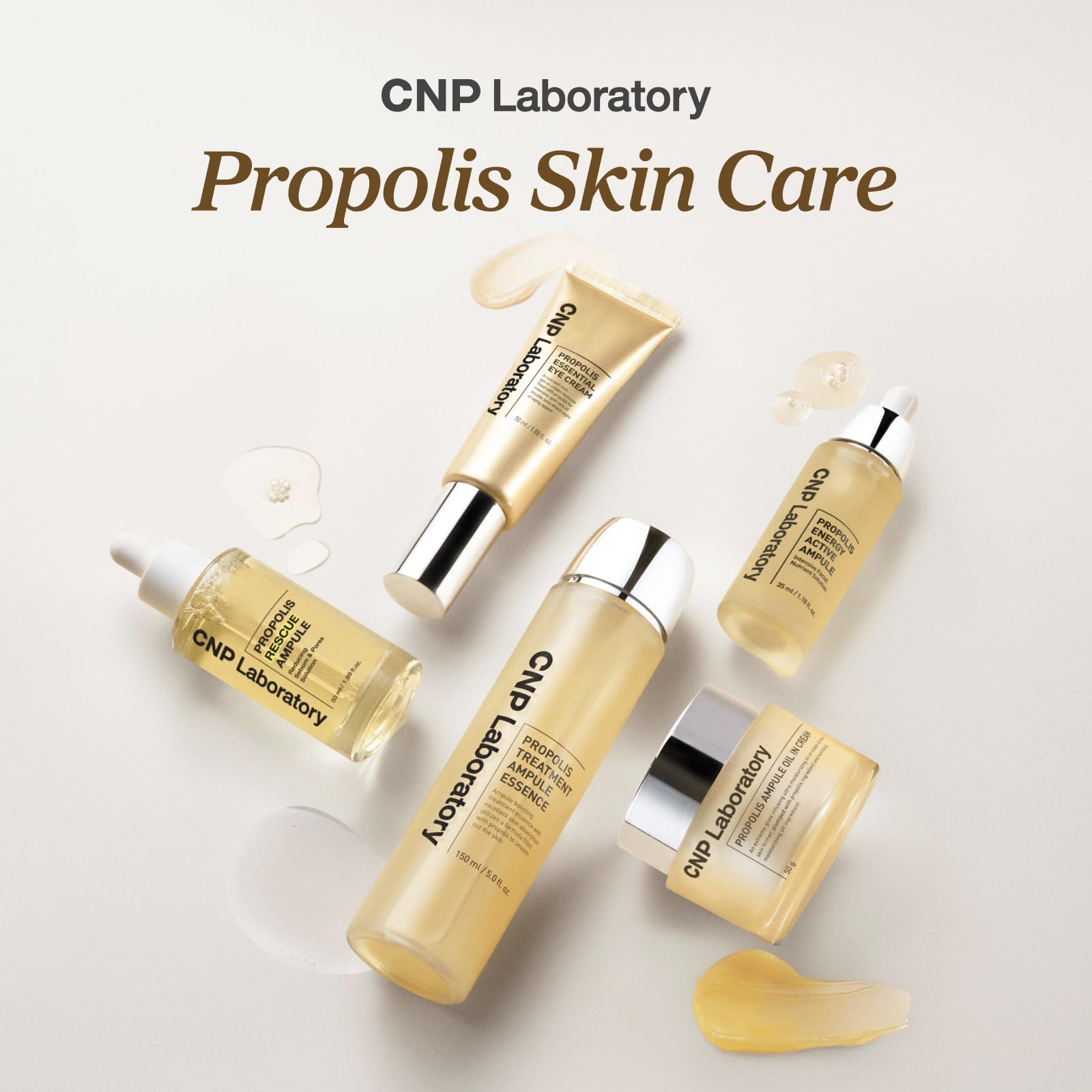 CNP with raw propolis visualizing natural extract and nourishing effect