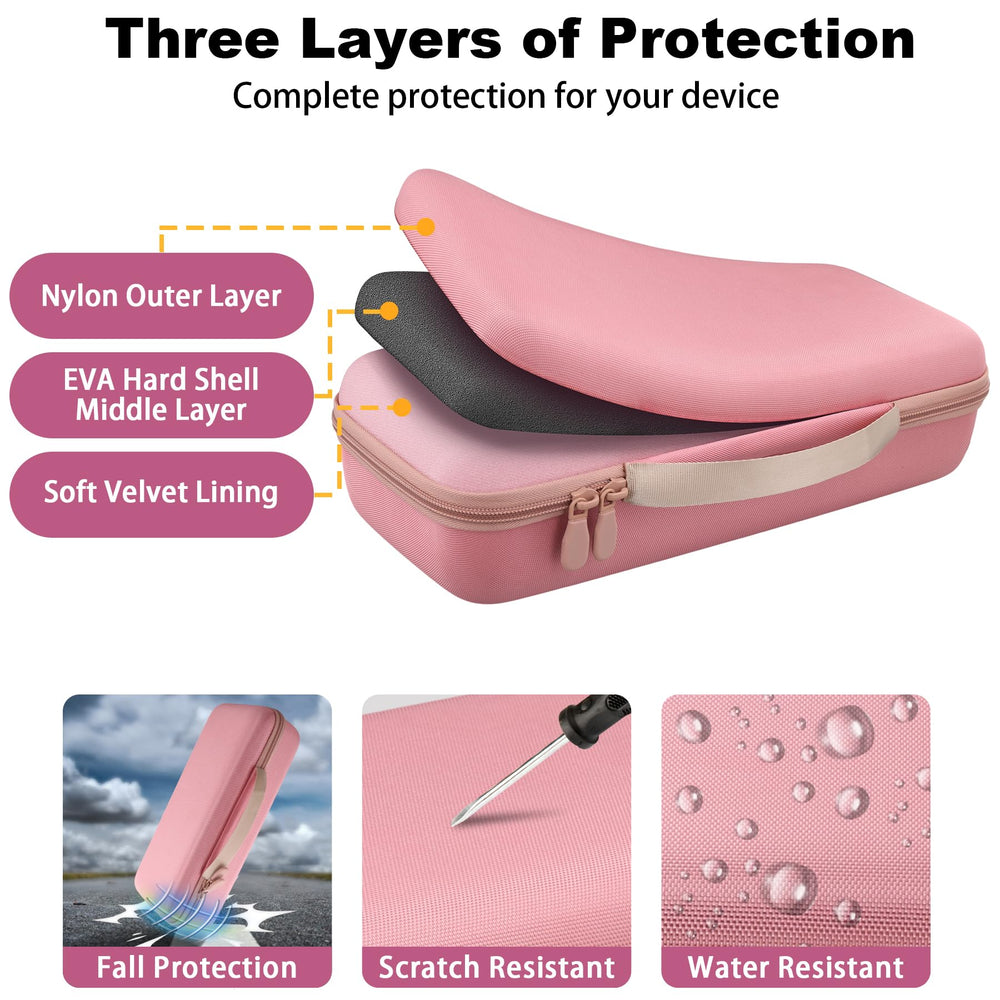 co2CREA case beside carry-on suitcase showing compact travel size