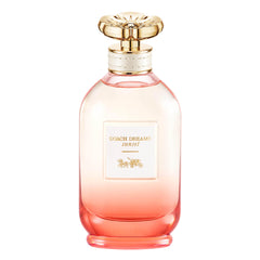 Coach bottle front view showing elegant design and travel-ready size benefit