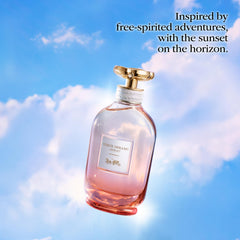 Coach Dreams Sunset purse spray close-up for easy refreshes and travel-ready convenience