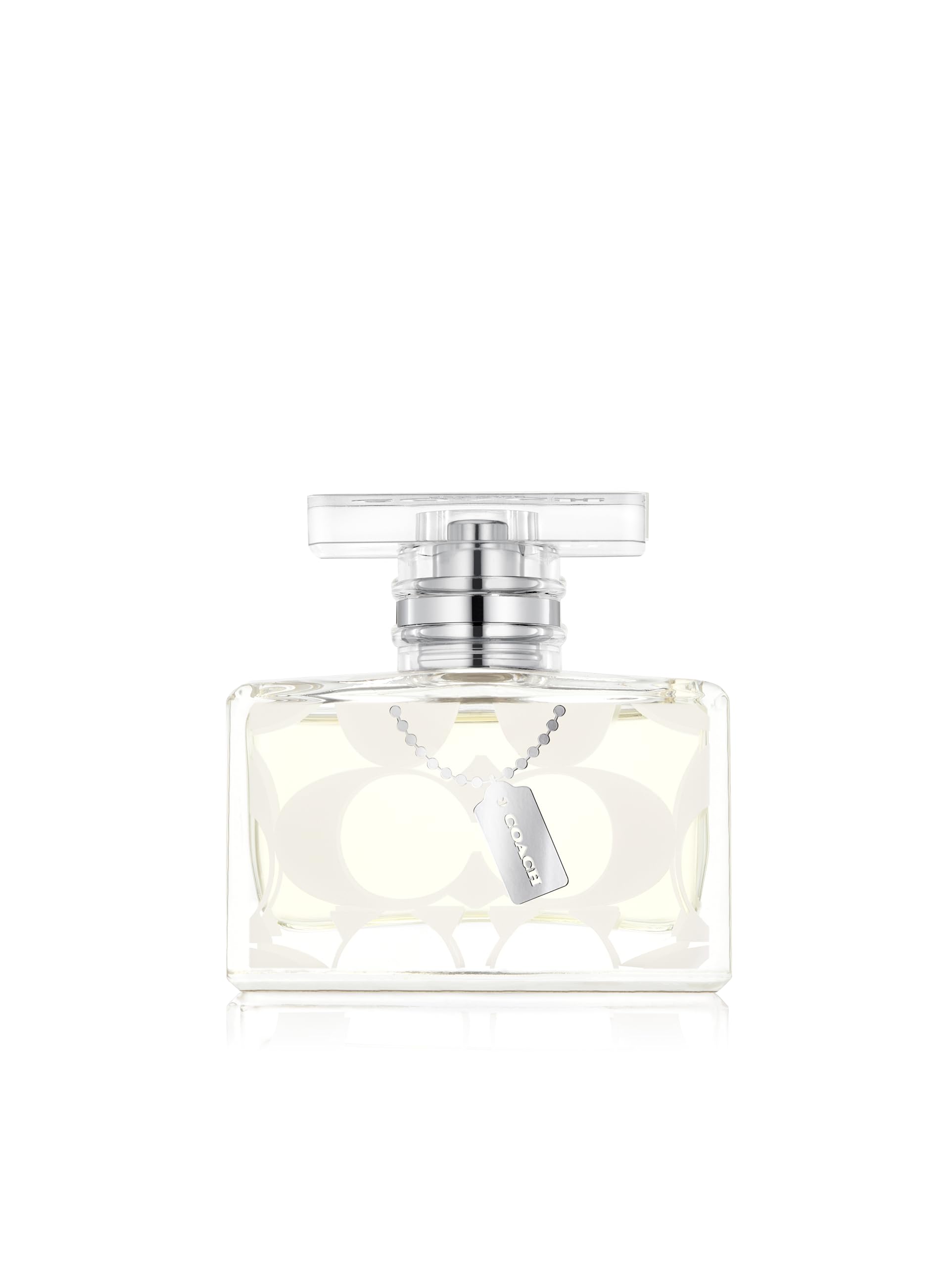 Coach signature front bottle showing elegant packaging and polished luxury