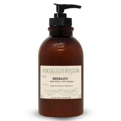 C. O. Bigelow front bottle view showing bergamot lotion and clean design benefits quick identification