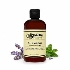 C. O. Bigelow front packaging showing brand and fragrance for luxurious cleansing