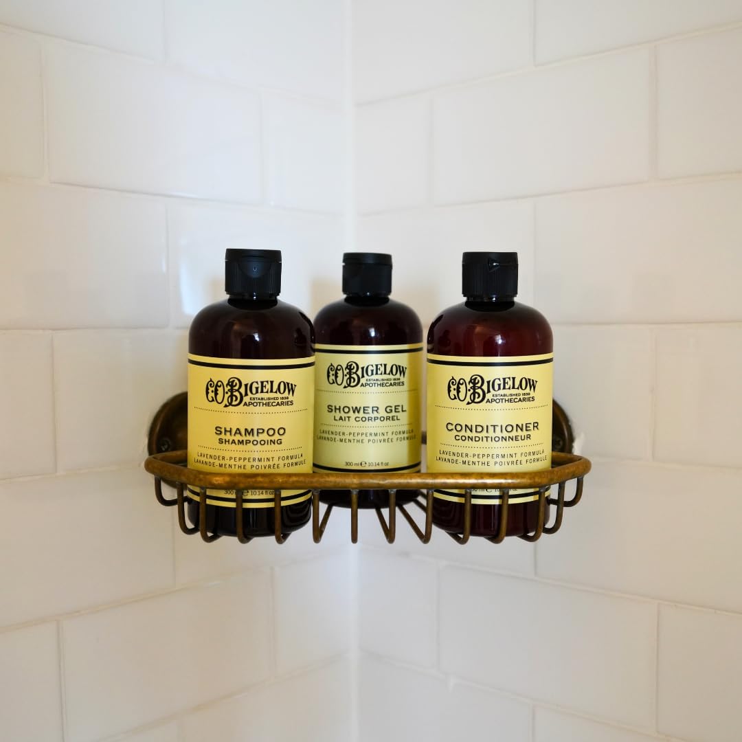 C. O. Bigelow shampoo in bathroom lifestyle setting for everyday freshness