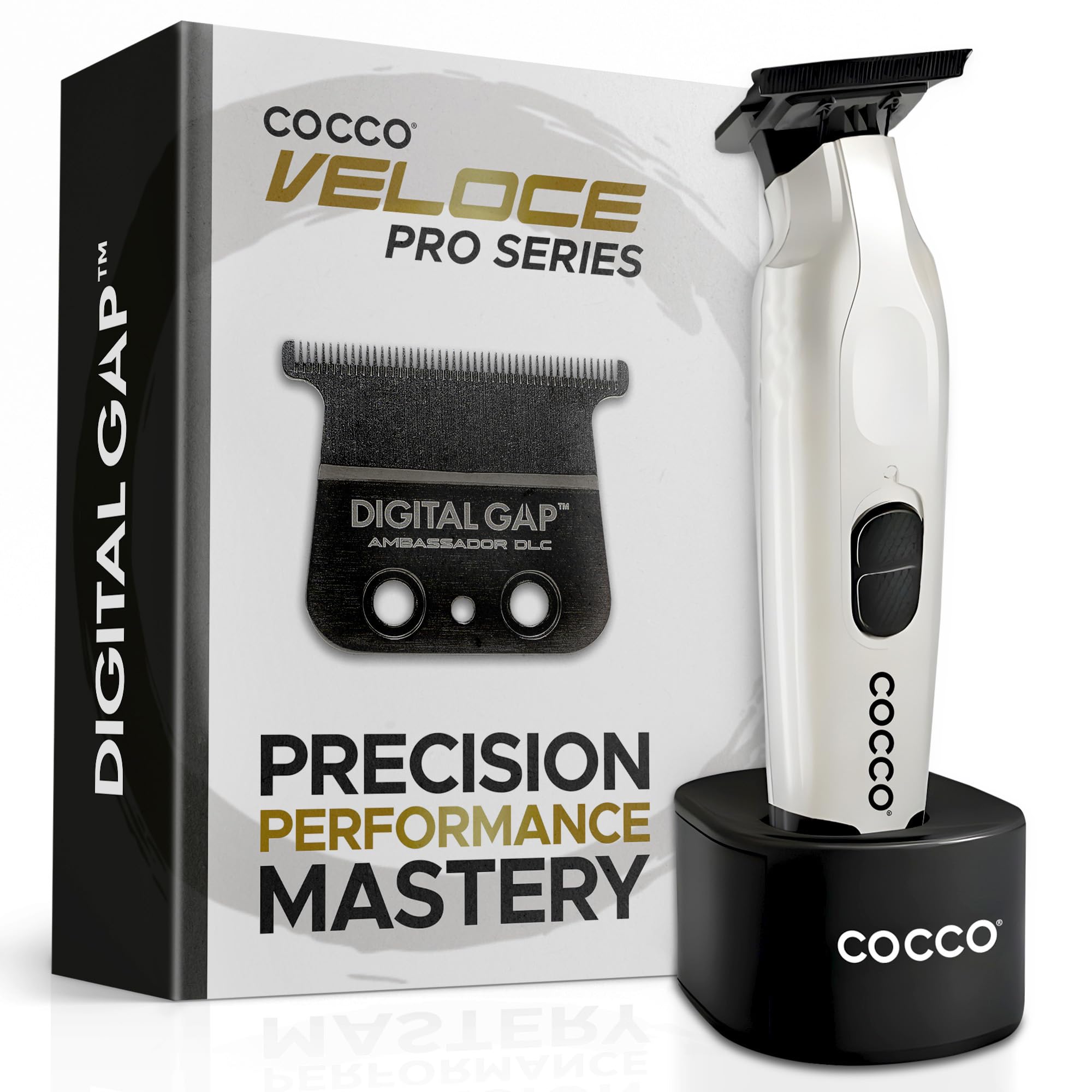 Cocco Veloce Pro front view showing clean design and durable metal finish for professional use