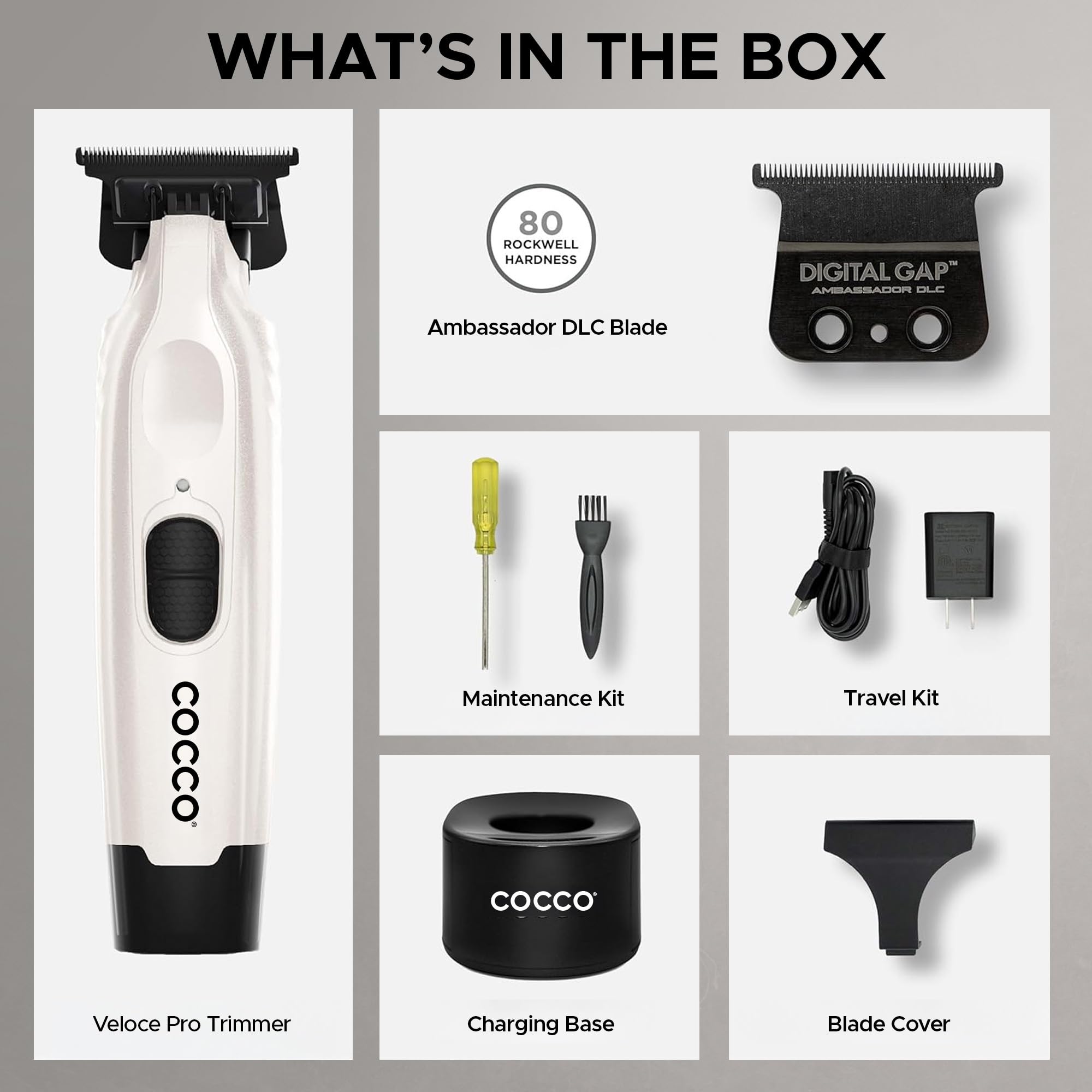 Cocco Veloce Pro trimming a neckline illustrating precise edging and reduced skin irritation