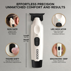 Cocco Veloce Pro close-up of Ambassador DLC blade demonstrating smooth glide and precision