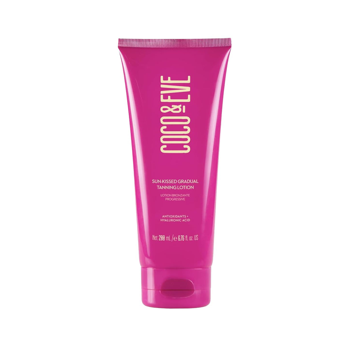 Coco & Eve front bottle shot showing packaging and travel-friendly size benefits