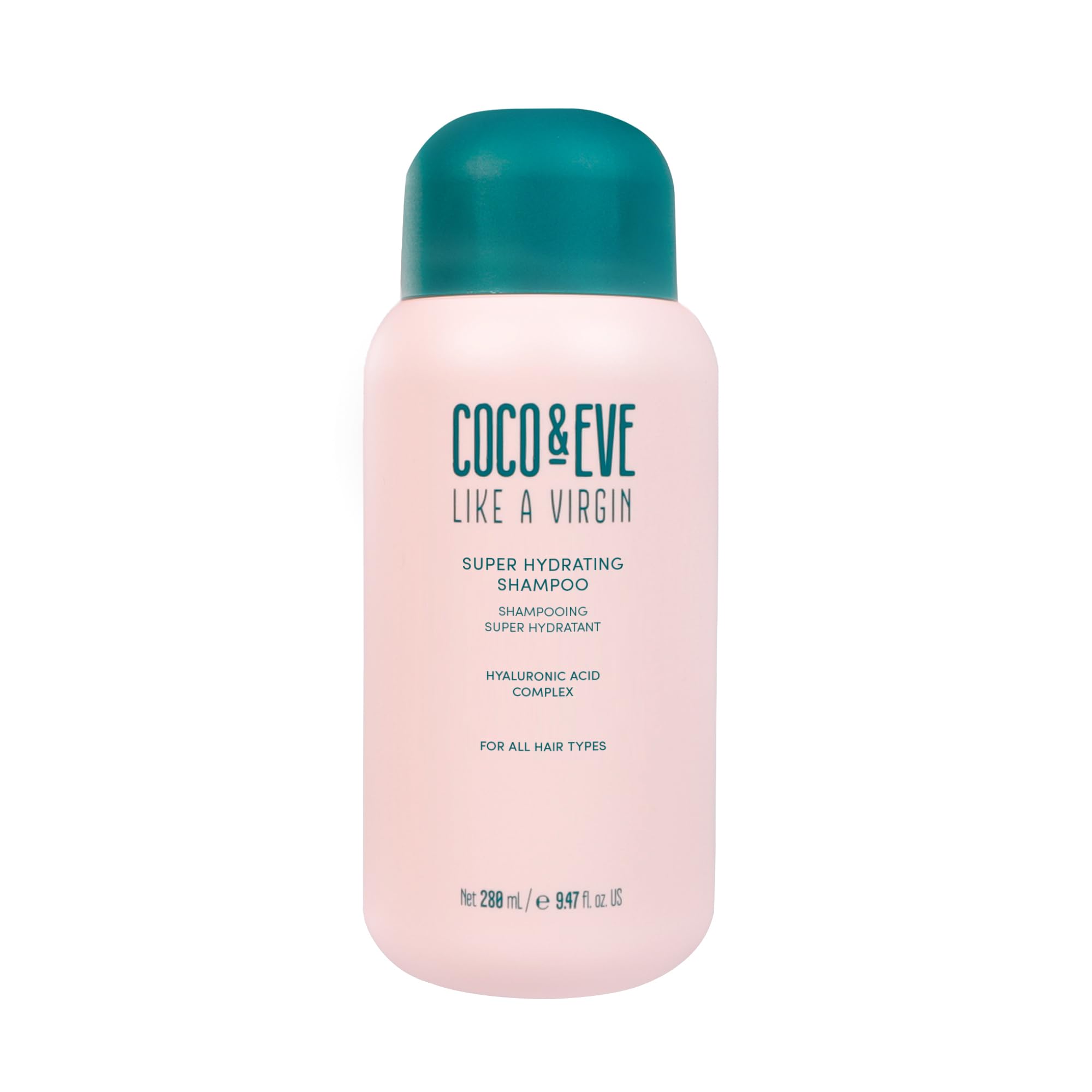 Coco & Eve front packaging showing bottle and brand benefits