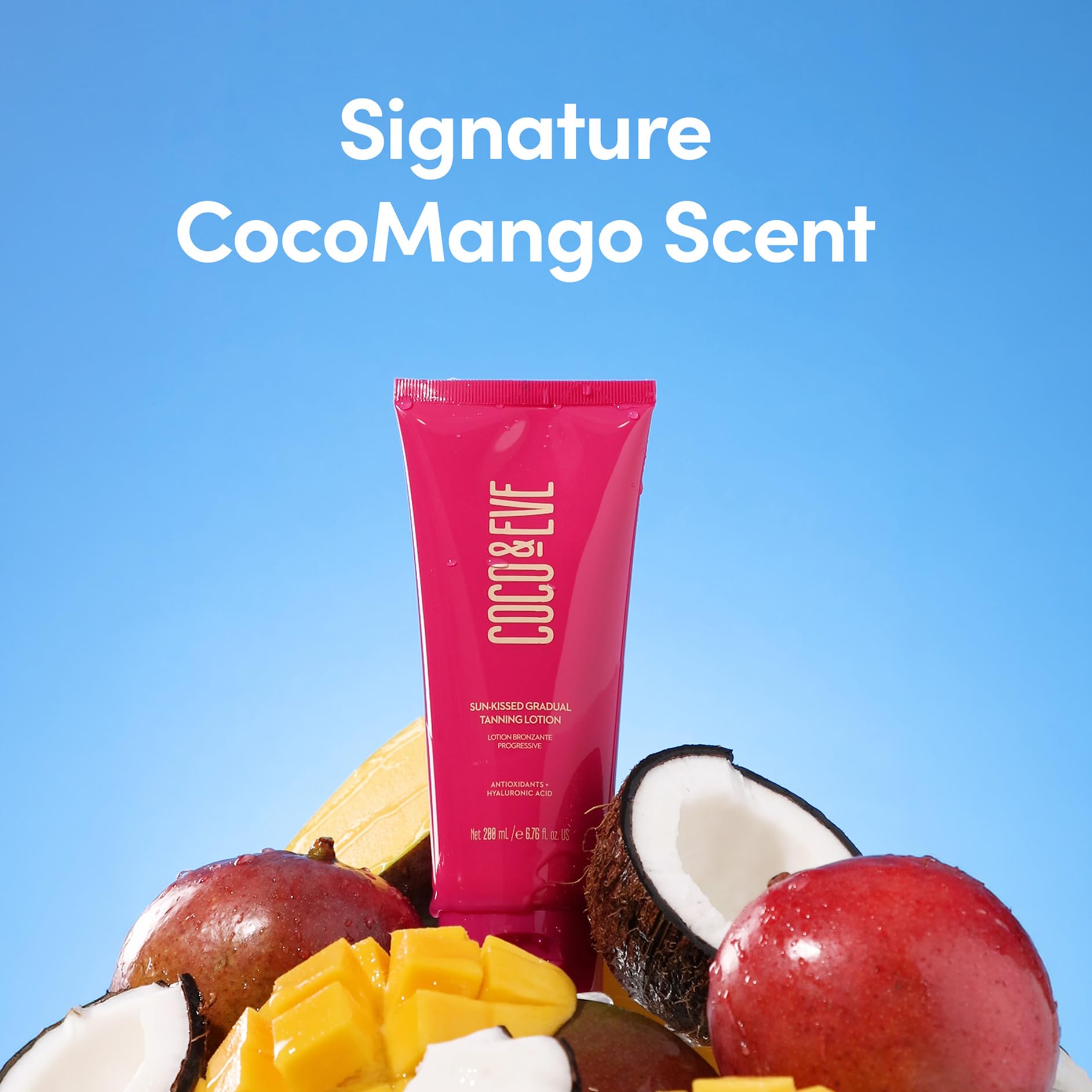 Coco & Eve bottle staged in bathroom conveying daily-routine ease benefit