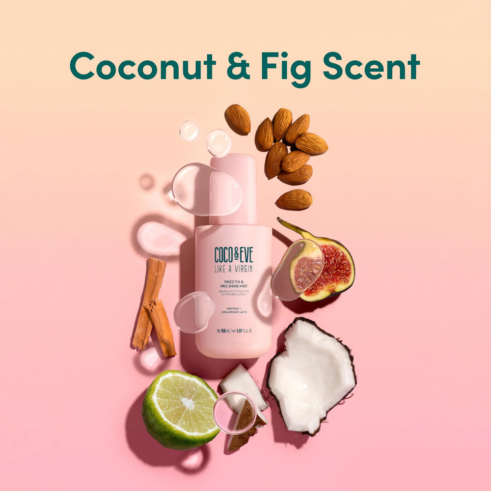 Coco & Eve bottle on bathroom shelf conveying everyday routine and convenience