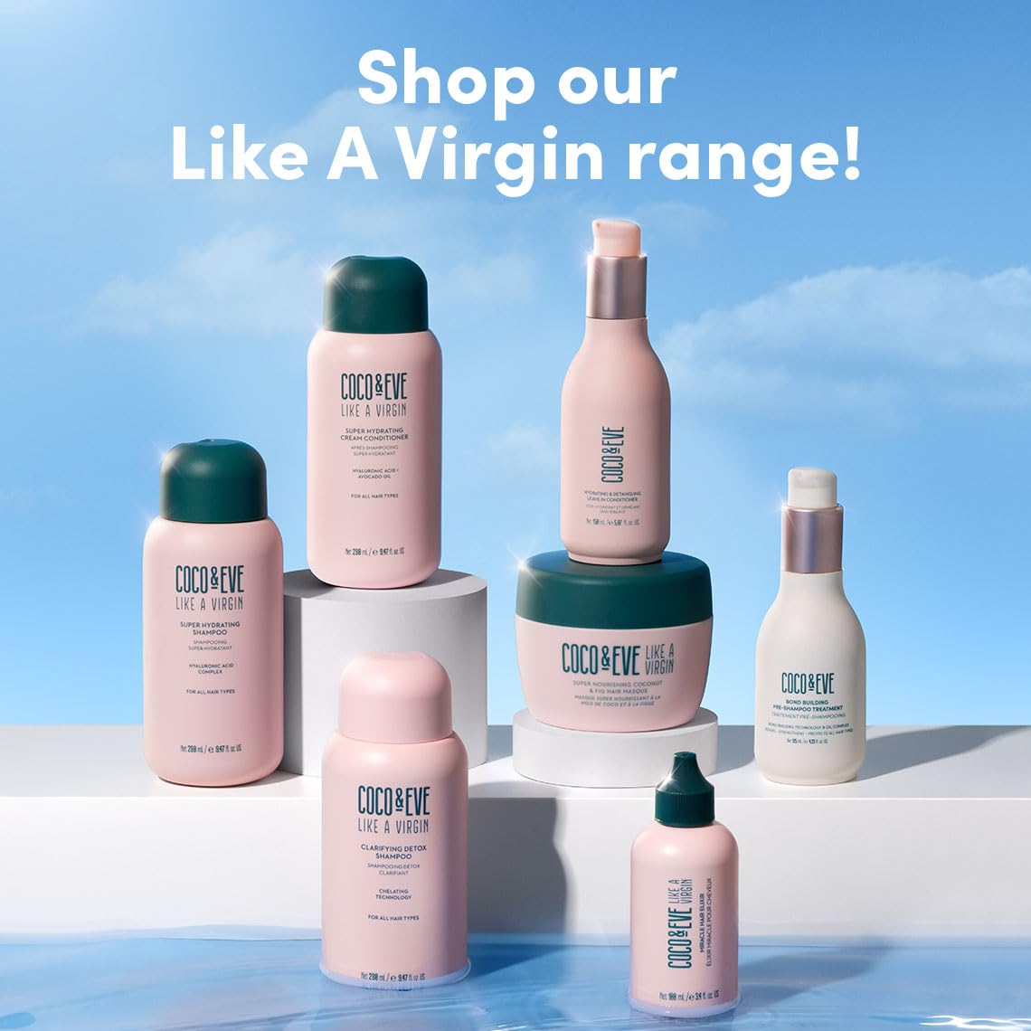 Coco & Eve shampoo paired with conditioner to show routine pairing