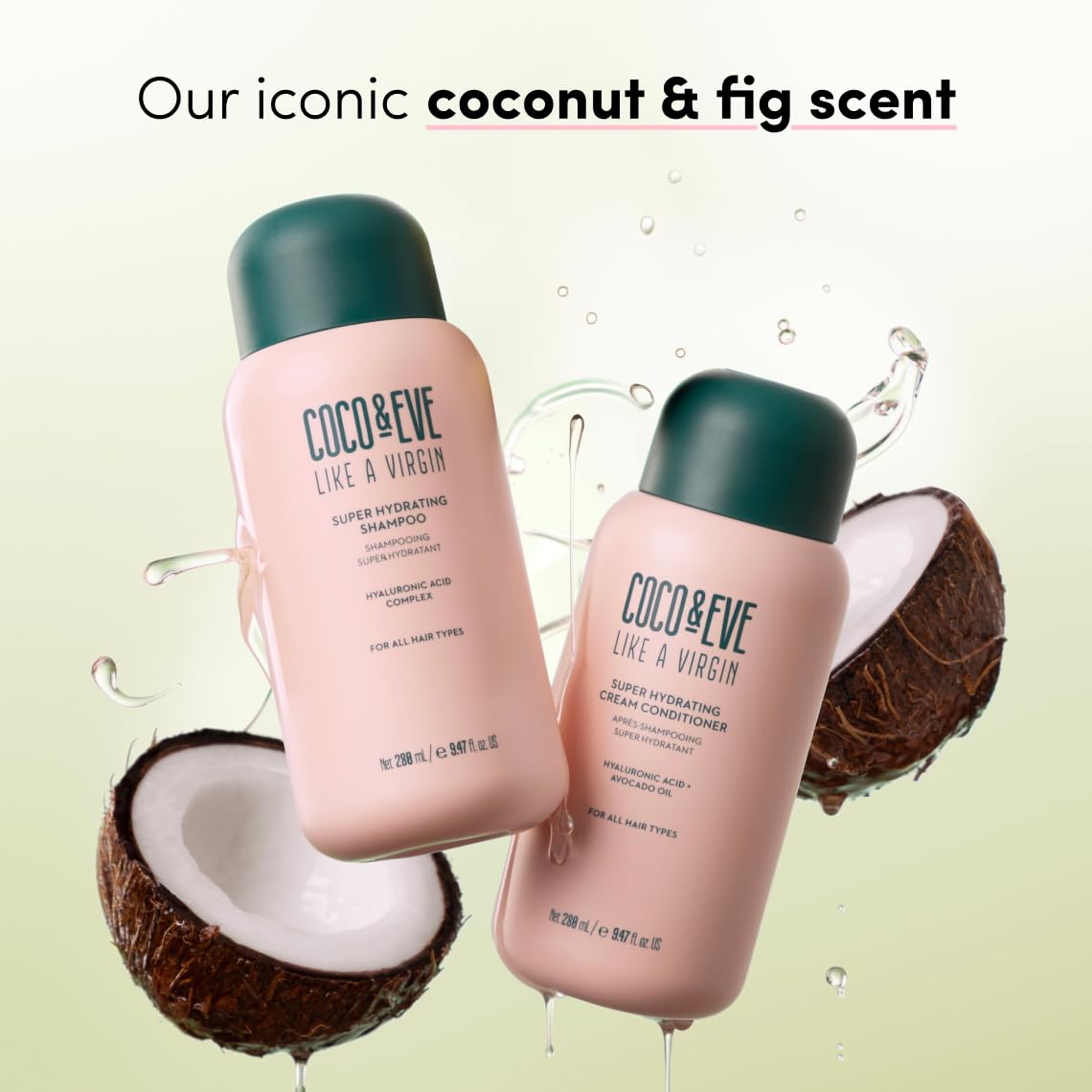 Close-up of Coco & Eve texture highlighting lightweight creaminess