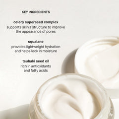 Cocokind cream swatch on skin demonstrating lightweight hydration and satin finish benefit
