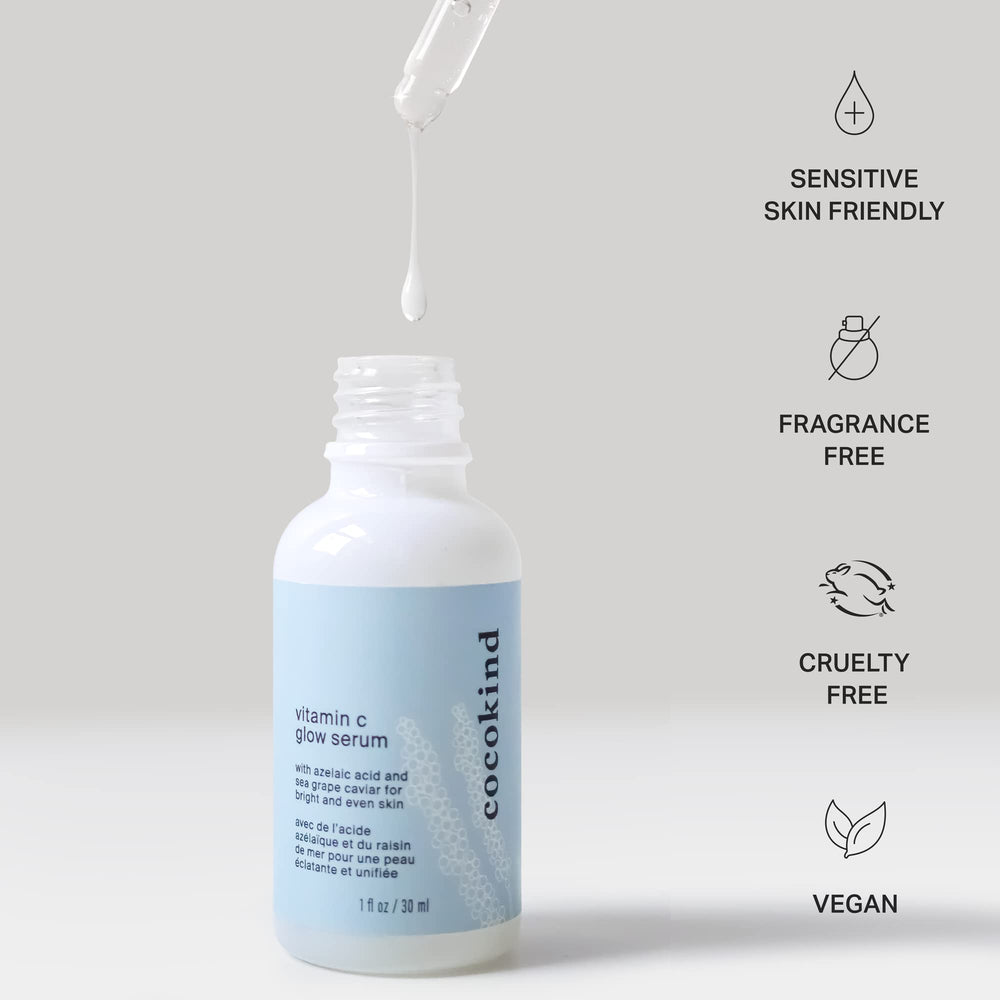 Cocokind bottle in hand for size comparison showing 1 fl oz convenience benefit