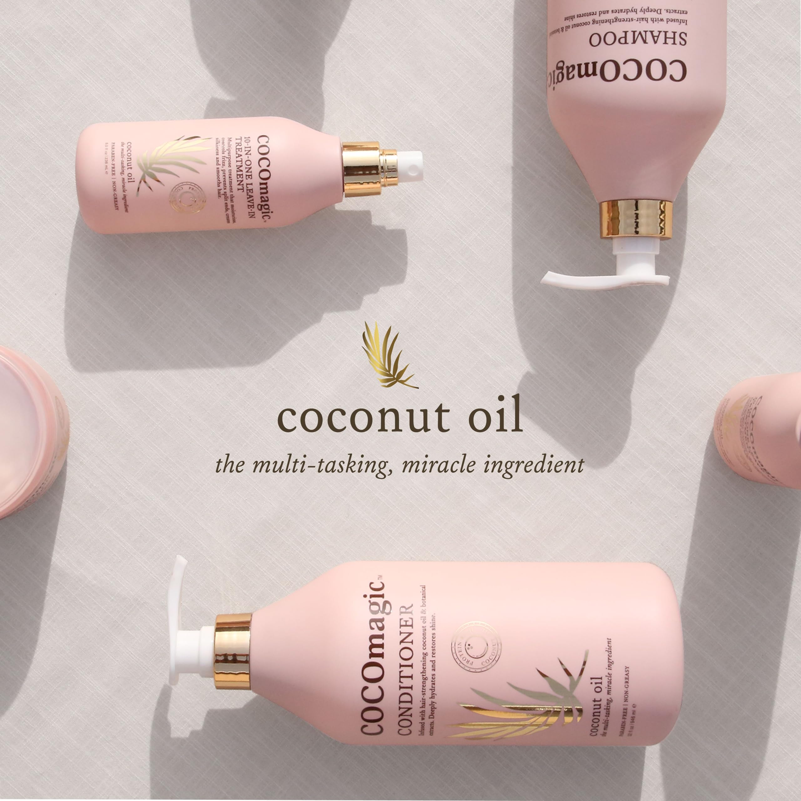 Cocomagic ingredients label featuring coconut and botanicals for informed product choice