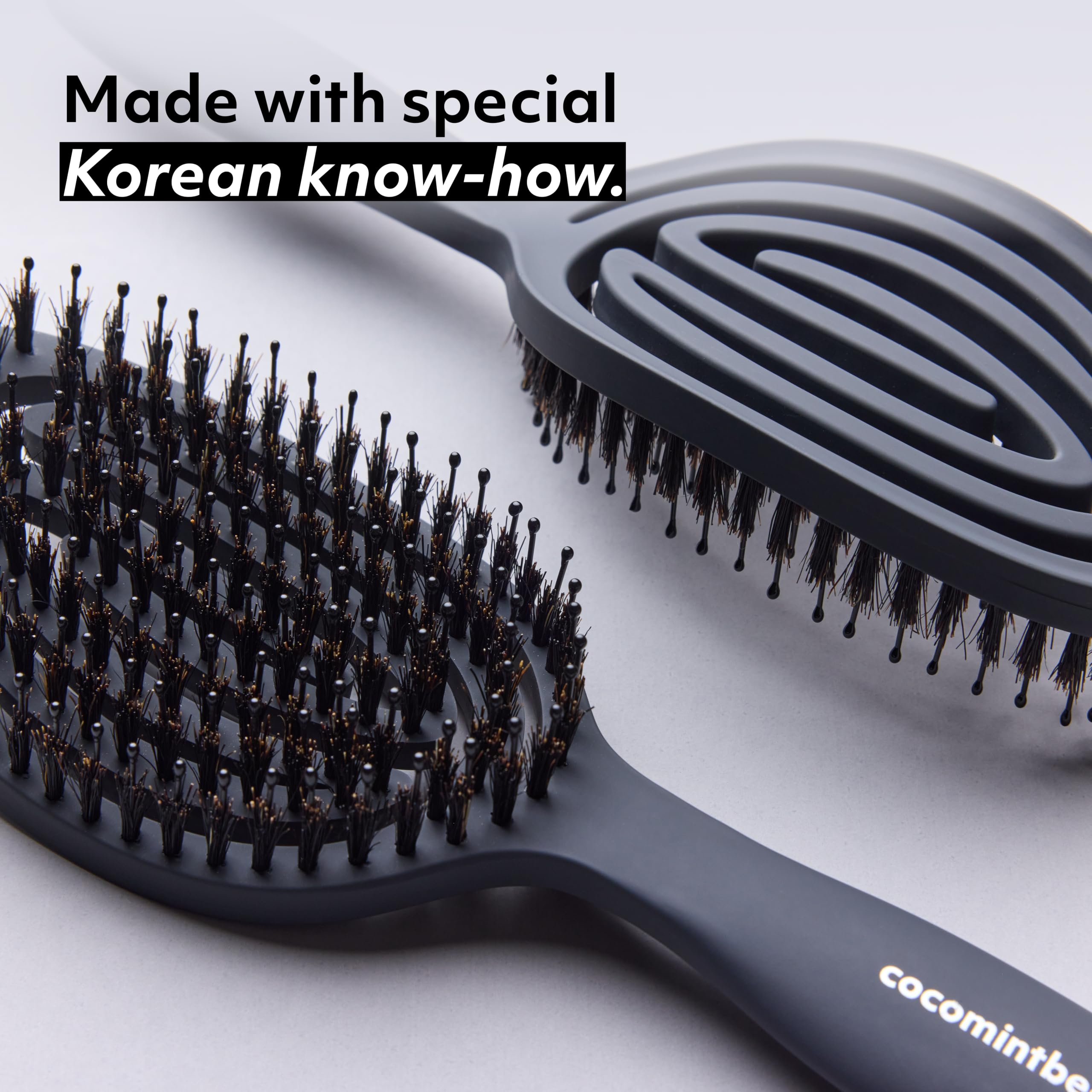 cocomintbeauty product packaging with Jeju charcoal accent highlighting Korean-made quality
