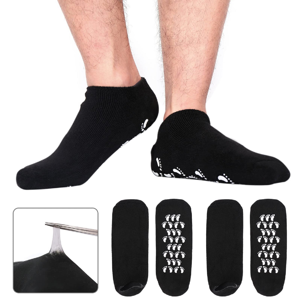 Codream front packaging showing large men's gel socks and benefits