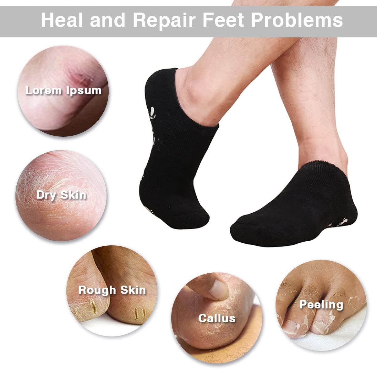 Codream socks worn overnight demonstrating hands-free hydration benefit