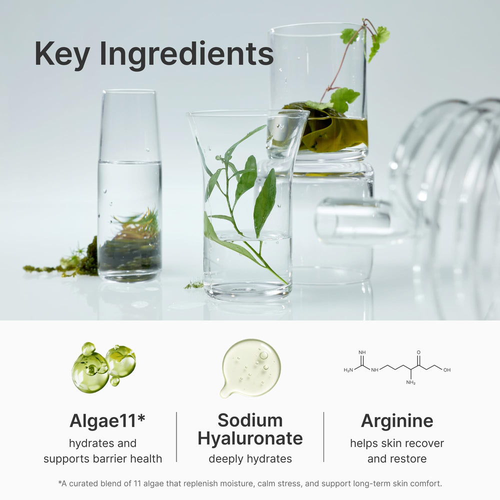 coeternal bottle label detail showing ingredient list and clarity benefit