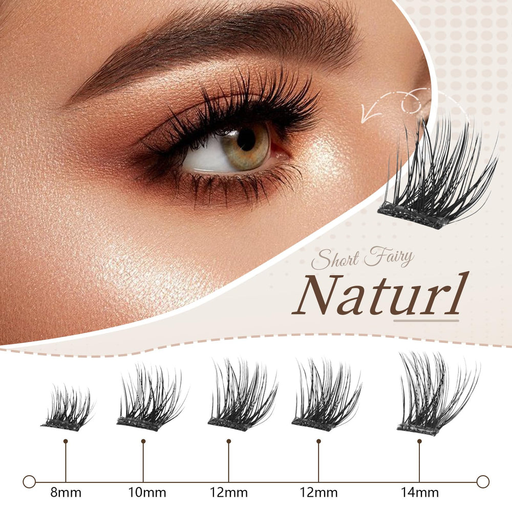 CoFier application step placing cluster under natural lashes for quick results