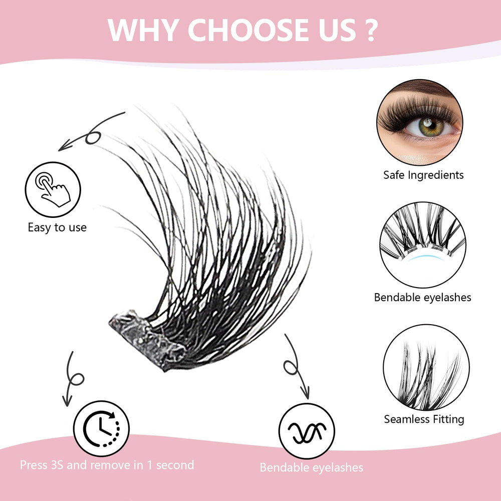CoFier lash curler in use blending clusters for lifted look