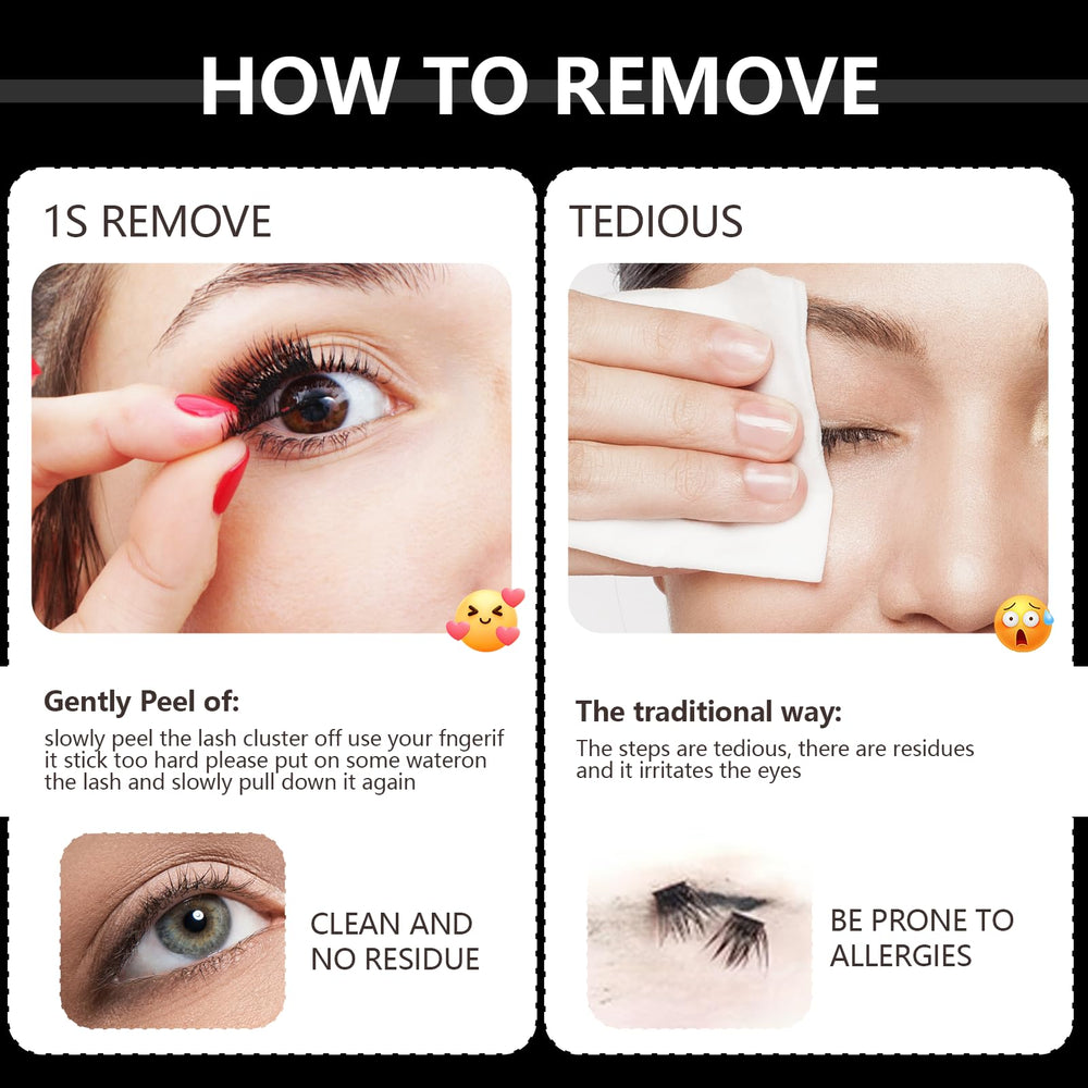 CoFier application image placing cluster under natural lashes for natural enhancement