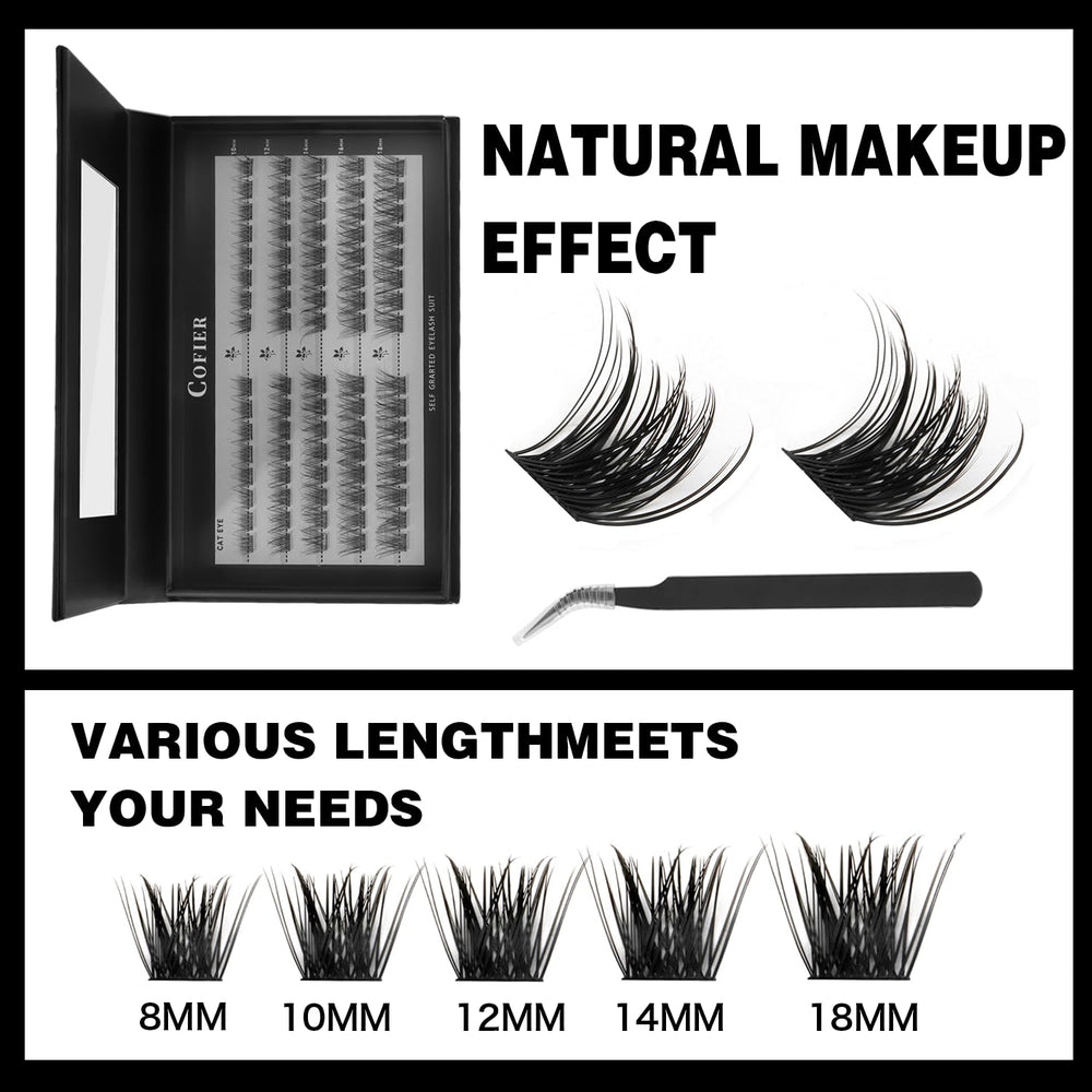 CoFier close-up of lash fiber texture highlighting natural look
