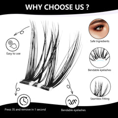 CoFier lash fibers texture demonstrating soft matte finish for comfortable wear