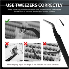 CoFier included tools: precision tweezer, curler, cotton swabs for easy DIY
