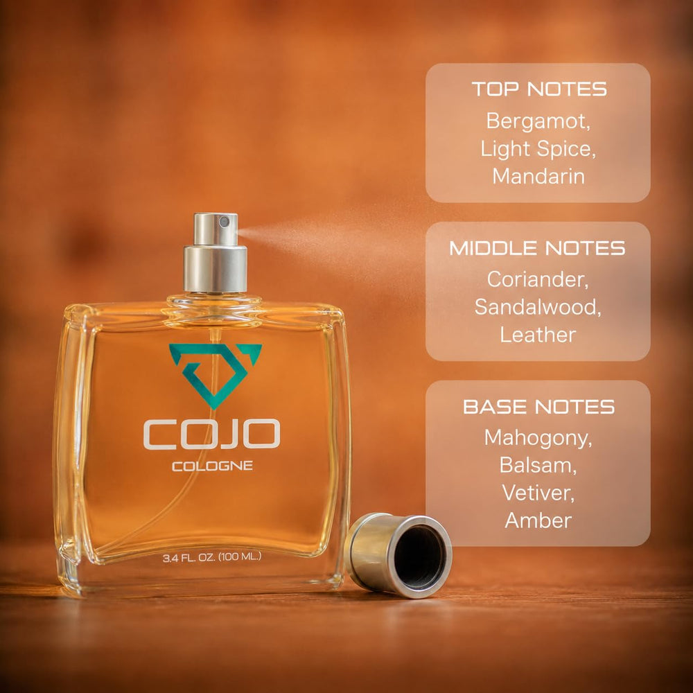 COJO label and ingredients panel showing natural blend benefit: transparency
