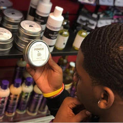 COLDLABEL Wolfin Pomade texture close-up highlighting creamy balm and styling control