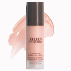 Colleen Rothschild jar front view showing tinted eye cream and instant brightening
