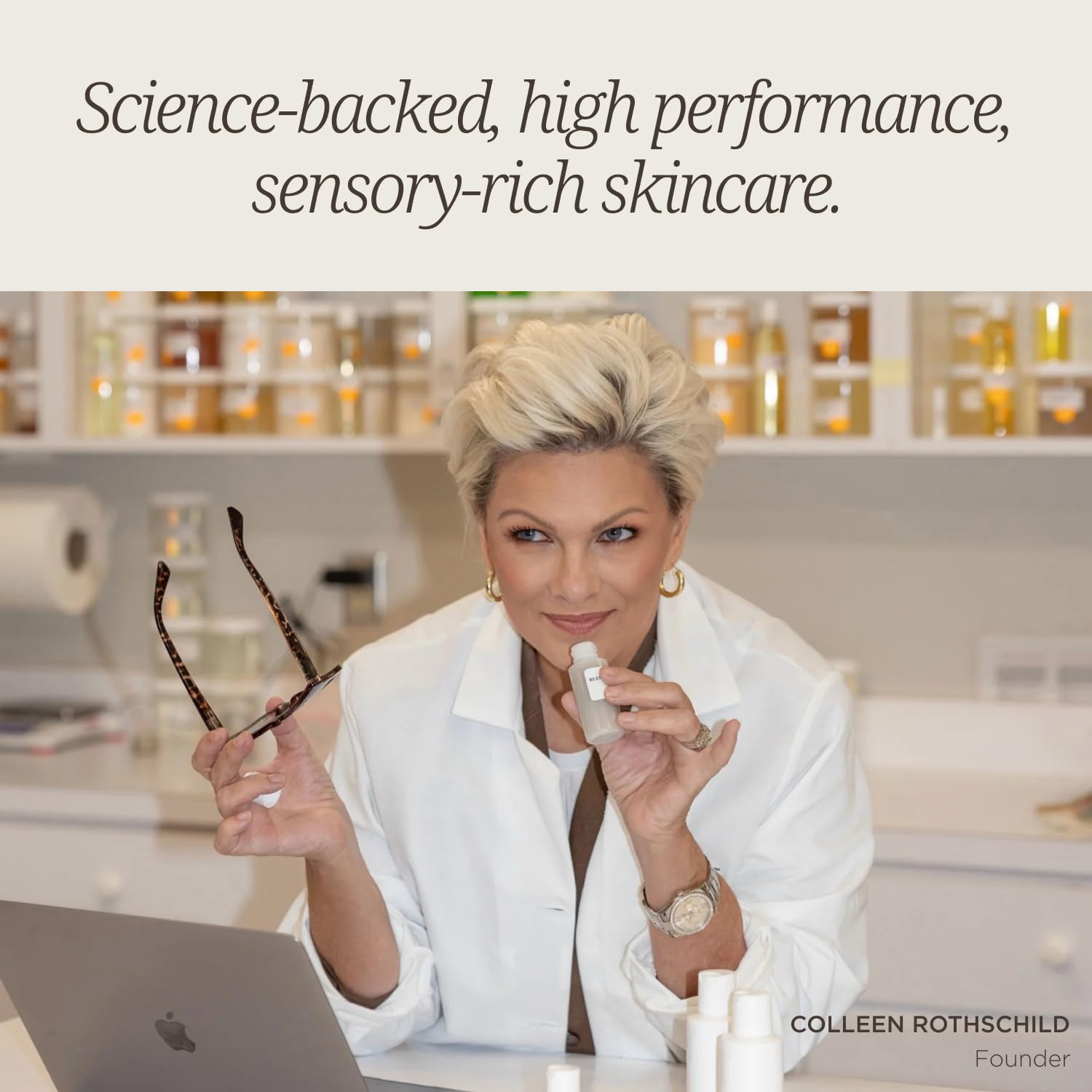 Colleen Rothschild product label close-up highlighting key ingredients and benefits