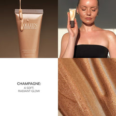 Colleen Rothschild swatch on skin showing soft-focus pearlescent glow
