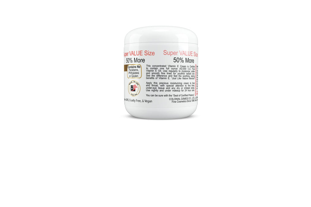 Colonial Dames cream texture closeup highlighting rich smooth emollient for dry skin