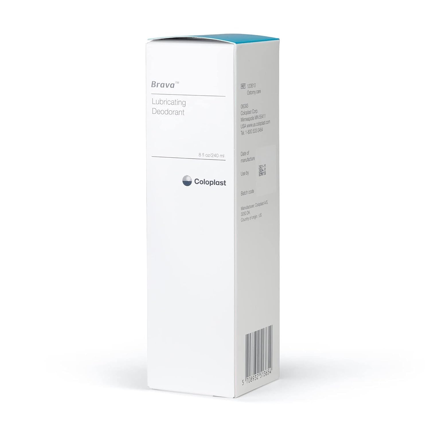 Coloplast Brava bottle on shelf illustrating convenient bathroom storage