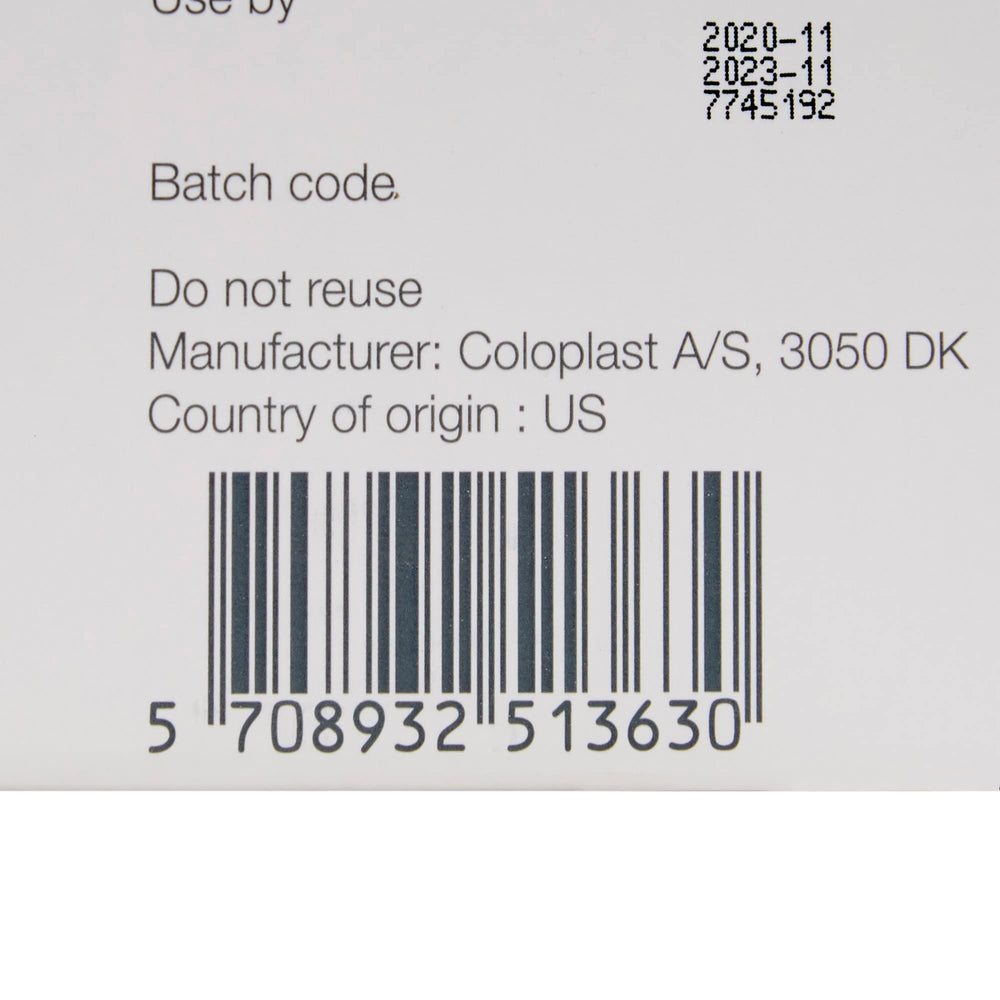 Coloplast Brava being applied into an ostomy pouch demonstrating discreet use benefit